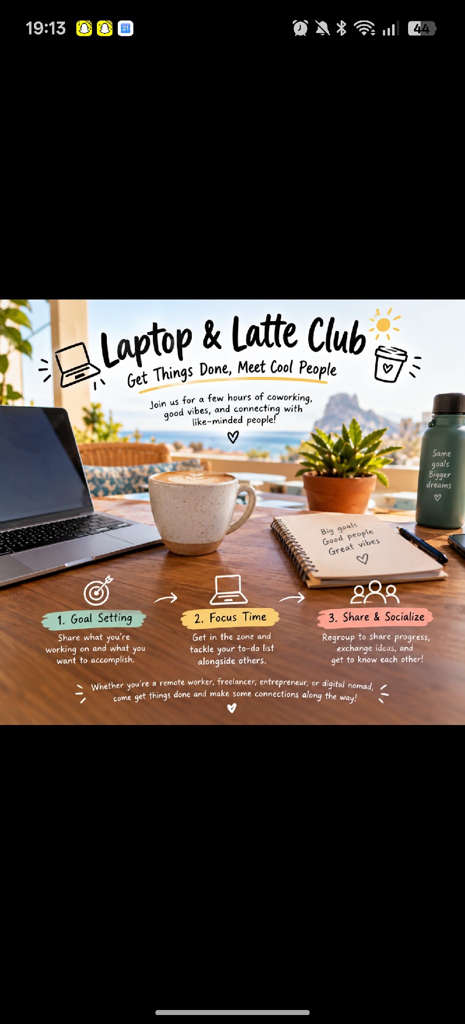 Laptop & Latte 💻☕️ Co-working — Alicante