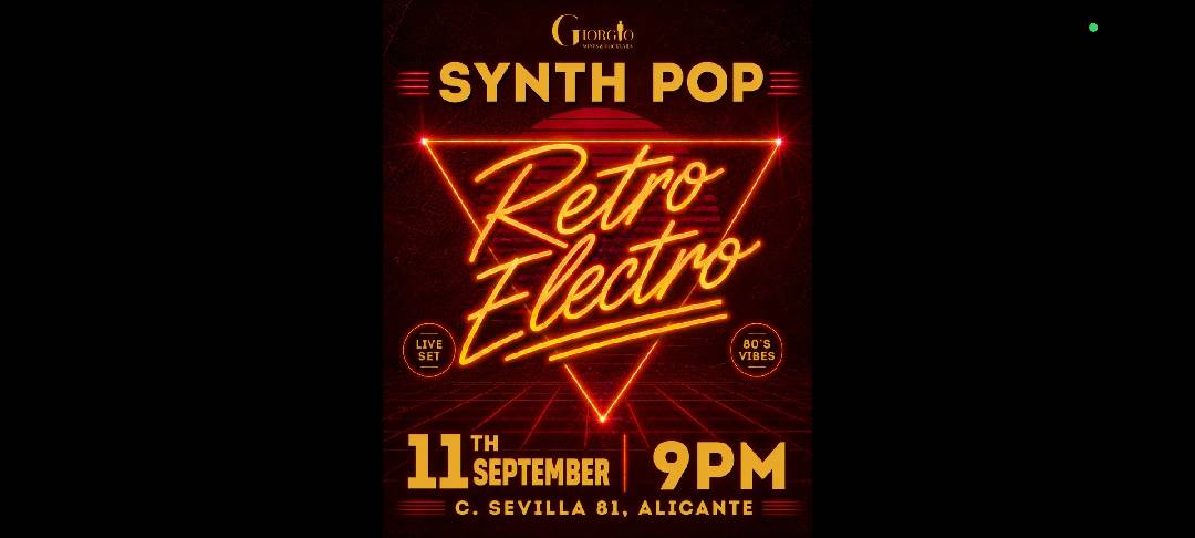 Retro Electro Live Synth Pop at Giorgio